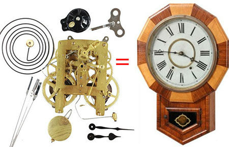 Antique clock repair