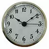 White dial Arabic numbers Clock Insert For 2-1/8-Hole #F3