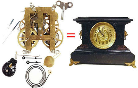 Antique clock repair