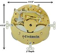 132-071 Hermle Clock Movement