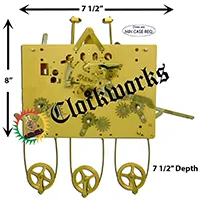 1161-850 Hermle Clock Movement