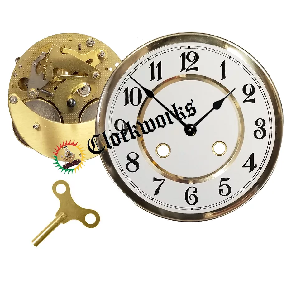German Mechanical Mantle Clock Kit - Fast Ship - Clockworks