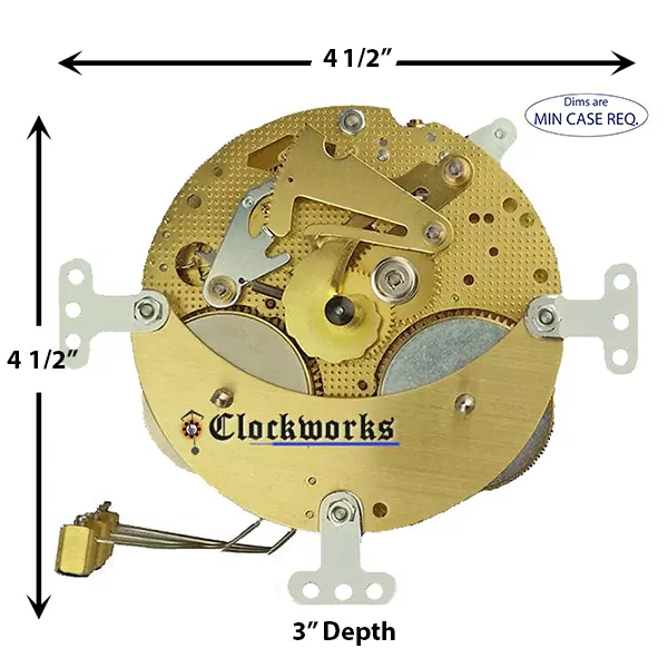 Hermle clock dial for 131 movement 150 mm diameter 