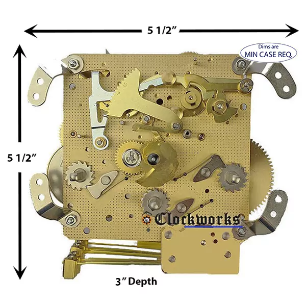 Hermle USED HERMLE 341-021 25CM WALL CLOCK MOVEMENT X527 