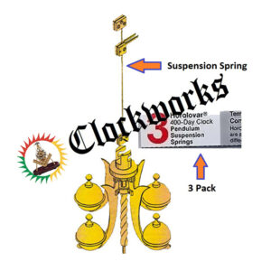 Horolovar 400 Day Anniversary Clock Suspension Spring Wire Unit 1 12" Kundo 