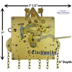 451-050 Hermle Clock Movement from