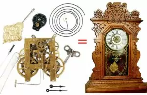 Antique Kitchen Clock Replacement Movement