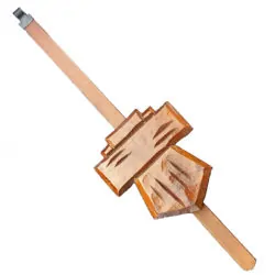 Unstained unpainted cuckoo chalet pendulum