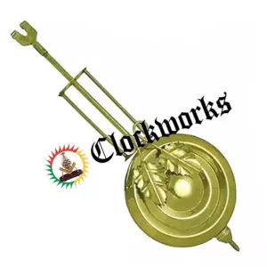 Clock grape leaf pendulum hook top