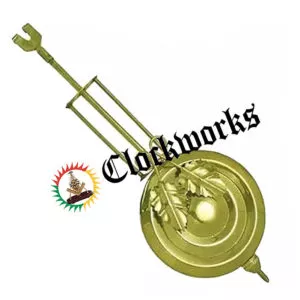 Clock.grape.leaf.pendulum.hook.top from