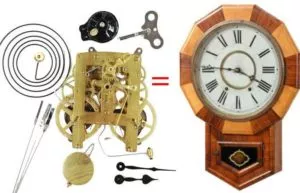 American Time-Strike Clock Movement Replacement