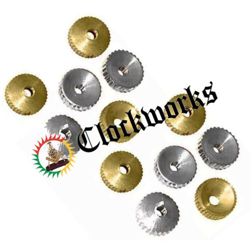 12 Assorted Hermle Clock Brass Hand Nuts Metric Sizes 2mm Shaft 