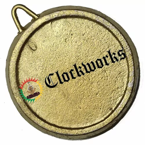 Antique Reproduction Gilbert Clock Trademark 6/4 Key and Pendulum Bob 2.6 oz 