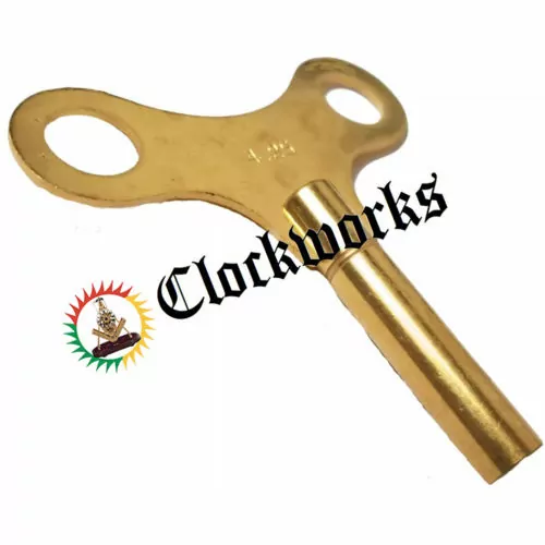 or .150 inches Clock Key  7 Solid Brass Wide Wing 3.8 mm 
