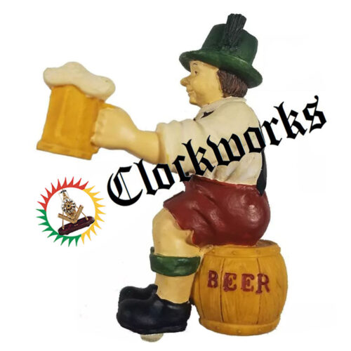 Cuckoo Clock Figurine Beer-Drinker