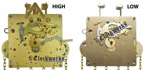 Hermle Vintage Franz Hermle 1051-030A No Jewels German Clock Movement Colonial New 