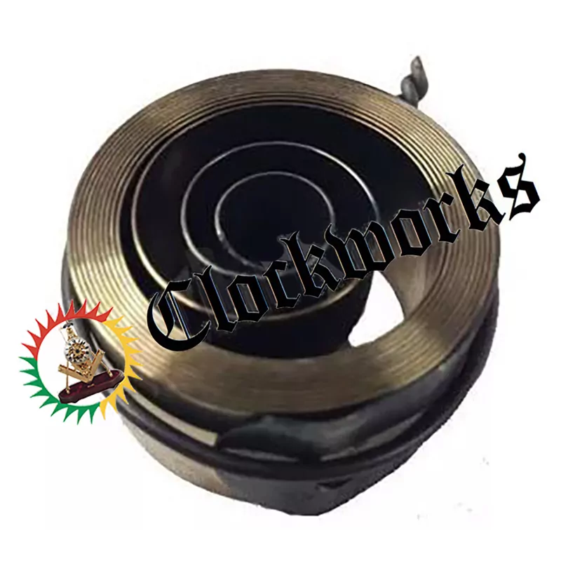 Replacement Hole-End Clock Mainspring, Size:2.45 x .0.24 x 880 x  24mm 24524 