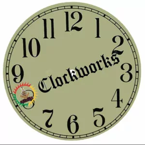 C-684 2 Choices! New Gold Time Ring Clock Dial with Roman Numbers 