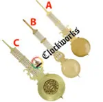 lyre.embossed.clock.pendulum.X3W from