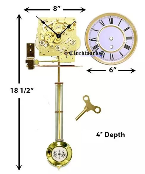 Overleving Mededogen Ritueel Mechanical Wall Clock Kit WMKIT1 - 1-800-381-7458- Clockworks - Clockworks