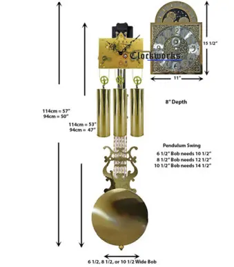 Triple-Chime Grandfather Clock Kit from