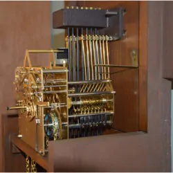 mechanical clock movement mounted clockworks.com from