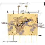 Kieninger MSU Series clock movement from