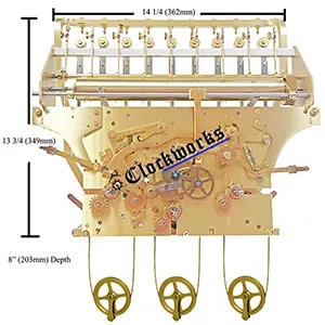 Kieninger HTU 9 Tube Clock Movement