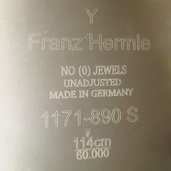 9 Tubular Bell Hermle 1171-890 Identification from