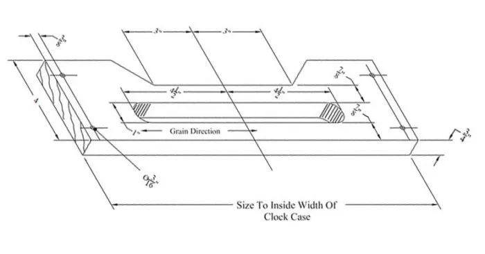 Grandfather clock movement seatboard