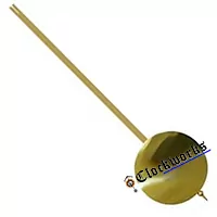 Brass rod clock pendulum