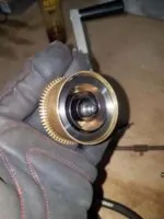 Clock hole end mainspring work from
