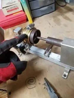 Clock hole end mainspring work from