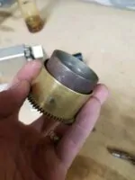 Clock hole end mainspring work from