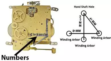 341-020 Hermle Clock Movement