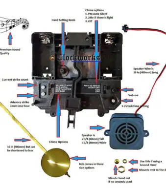 Premium Chime Clock Movement QU40.instructions from