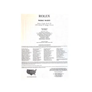 Rolex Wrist Watch Identification and Price Guide 1993_2 from