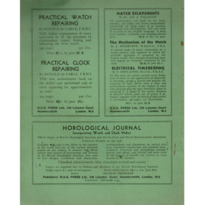 British Horological Institute Correspondence Course Final Grade Third Year Lesson 12_2