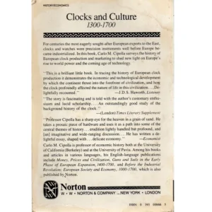 Clocks and Culture 1300 to 1700 by Carlo M Cipolla_2 from
