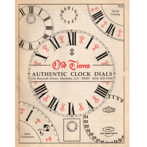 Old Times Authentic Clock Dials 1995-96 Catalog (Used)