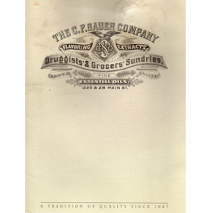 The CF Sauer Company Druggists & Grocers Sundries A Distinguished History_1