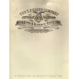 The CF Sauer Company Druggists & Grocers Sundries A Distinguished History_1 from