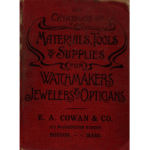 1910 Catalogue 91 Materials Tools and Supplies for Watchmakers Jewelers and Opticians by EA Cowan and Co_1 from