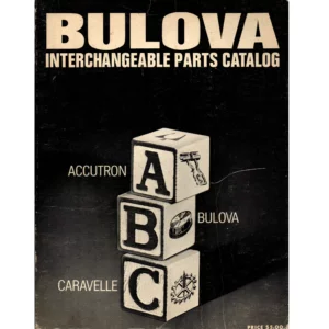 Bulova Interchangable Parts Catalog from Accutron, Bulova, Caravelle_1 from