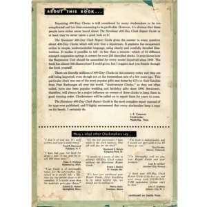 The Horolovar 400-Day Clock Repair Guide by Charles Terwilliger, 4th Edition_2 from