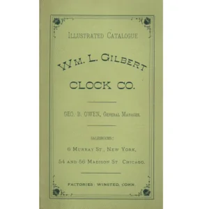 1881 Illustrated Catalogue from WM L Gilbert Clock Co_1 from