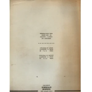 1911 Catalogue of Clocks Illustrated and Priced from Young & Co._2 from