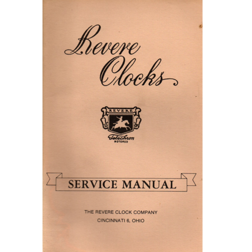 Revere Clock Service Manual from the Revere Clock Company_1