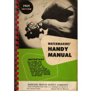 Watchmakers Handy Manual from Missouri Watch Supply Company 1949 Edition_1 from