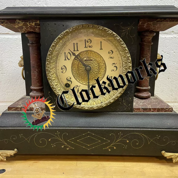 Roman-White. Clock Dial Ingraham 5” Antique Clock Parts 